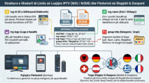 formati i skedarit të listës IPTV